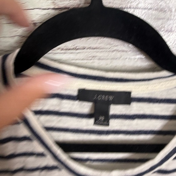 J. Crew Black and White Striped Tank Top size xs - Picture 4 of 7